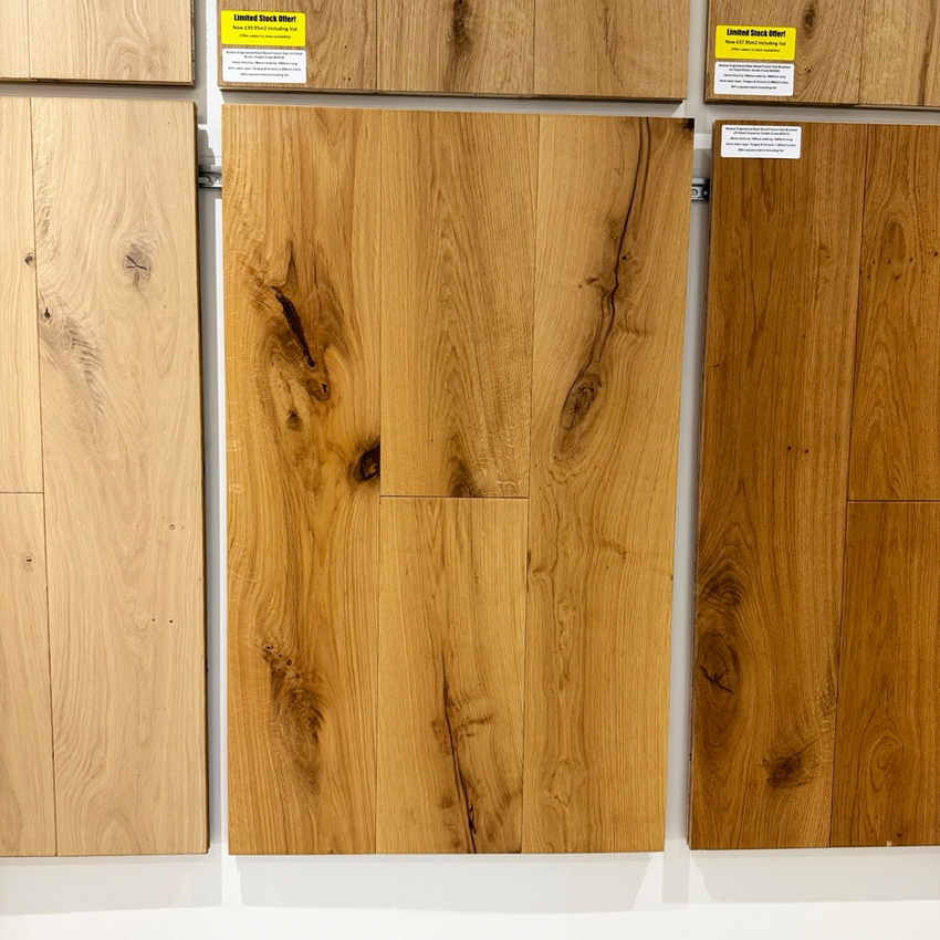 Boston Engineered Real Wood French Oak UV Oiled Barn Grade